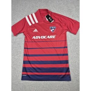 Adidas Men's FC Dallas Advocare Soccer Jersey New With Tags 2021 Red Adult Small